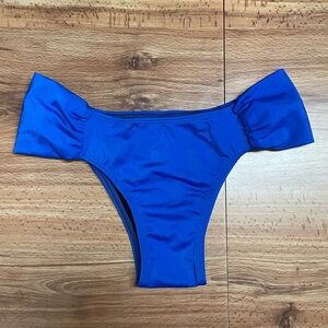 Royal Blue Draped Bikini Bottom